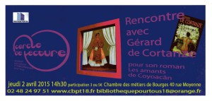 Carton  Invitation Gérard de Cortanze858
